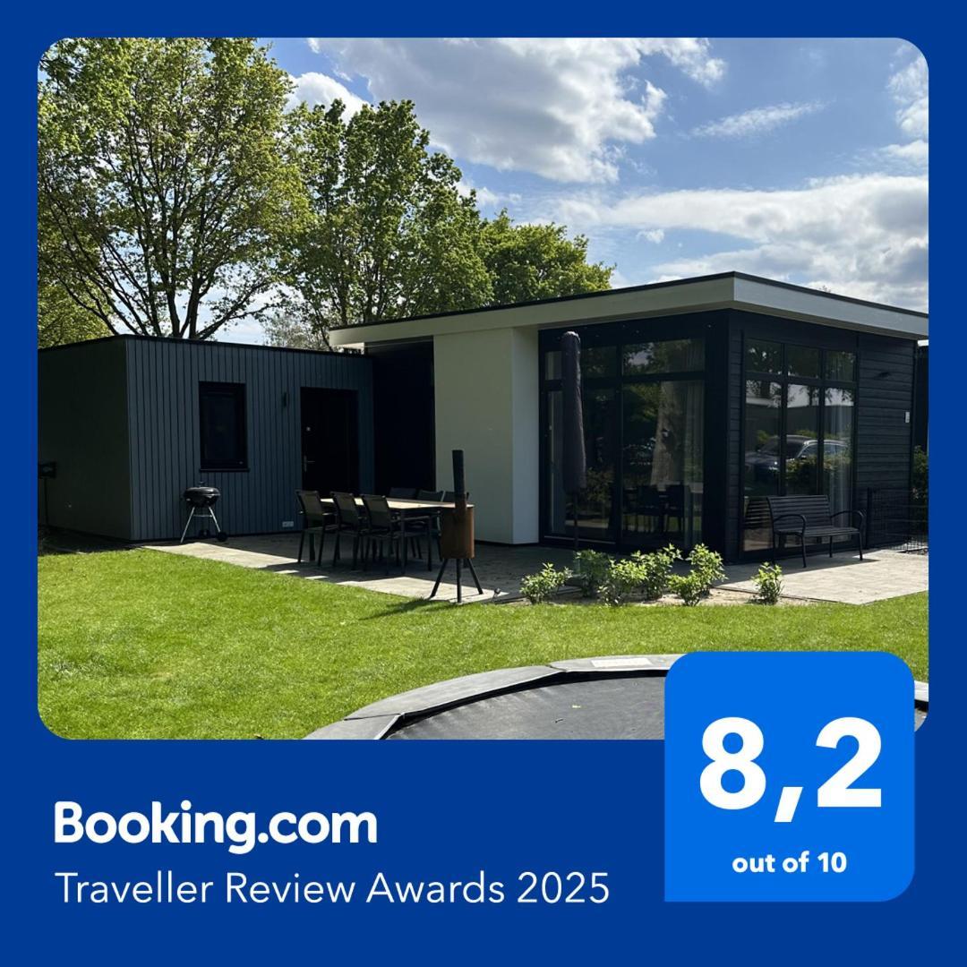 BadHoophuizen 6-per Bungalow Veluwemeer Trampoline Hulshorst Exterior foto